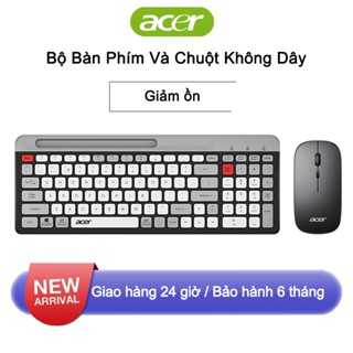 Bộ Bàn Phím Chuột Không Dây Acer OKR 215 - 2.4GHz + Bluetooth - Giảm Chống ồn