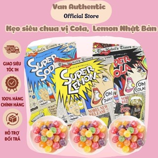  Kẹo Siêu Chua 3 Vị Super Cola - Super Soda - Super Lemon Nhật Bản 