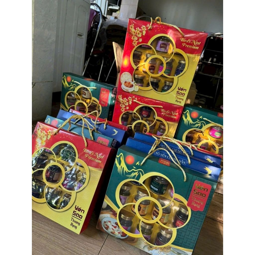 TÚI GIẤY ĐỰNG YẾN SÀO HŨ 70ML, 75ML- CÓ KHAY ĐỰNG 6 HŨ SIÊU DỄ THƯƠNG