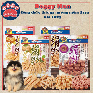 Thịt nướng mềm Saya Doggy Man cho cún gói 100g