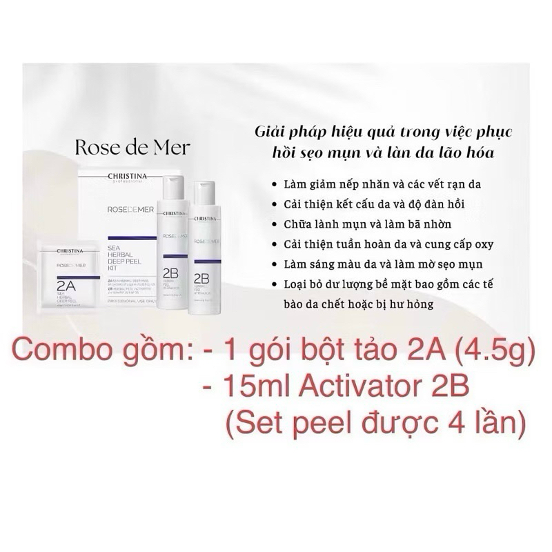 (TÁCH LẺ ) Peel 2A 2B Christina Giúp Giảm Thâm Và Mụn Mặt, Lưng & Mông