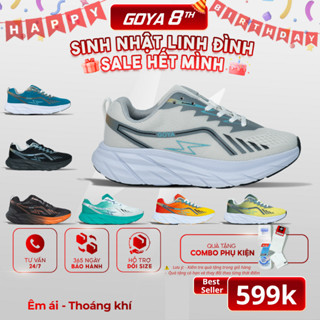 Giày thể thao chạy bộ nam nữ Goya Plus năm 2025 siêu nhẹ, siêu êm, chống trơn trượt, siêu thoáng khí
