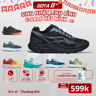 Giày thể thao chạy bộ nam nữ GOYA PLUS năm 2025 full màu FĐV1 - Êm ái, thoáng khí, hạn chế trượt