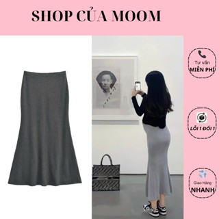 Chân Váy Bầu Đuôi Cá Thời Trang, Chân Váy Bầu Dài chất thun tăm mềm