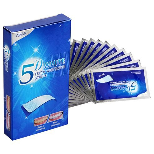 Hộp 7 Tờ Miếng dán Trắng răng 5D White Teeth Whitening Strips