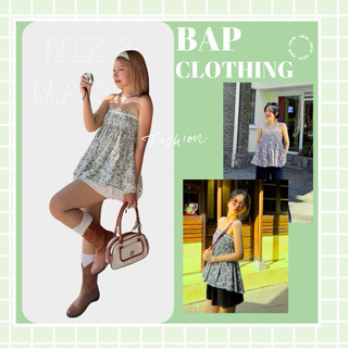  Áo Ống Cúp Ngực Hoa Nhí Bo Chun Thoải Mái BAPCLOTHING - AGON TOP 