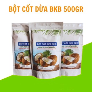 Bột cốt dừa 500 gr thơm ngon hòa nước cốt dừa chan chè, sữa chua hạ long, tạo vị đồ uống