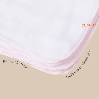 Khăn Sữa Nhật CUNCON – Mềm Mại 4 Lớp | Kích Thước 25x28cm | Gói 10 Chiếc | An Toàn Cho Trẻ Sơ Sinh