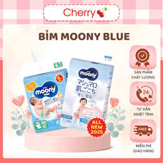 Tã Bỉm Quần/Dán MOONY Xanh Unicharm Nhập Khẩu Chính Hãng, Đầy Đủ Tem Phụ - Cherry Kids