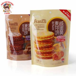 [C-MART] Bánh quy kẹp mứt Franzzi 2 vị trứng muối và caramel