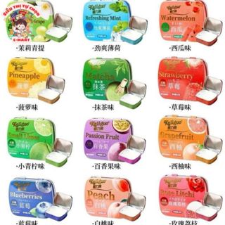 [C-MART] Kẹo ngậm Keliguo thơm miệng mát lạnh hương trái cây, hộp nhỏ 16g