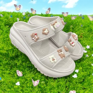 Dép đúc bánh mì nữ đi biển mùa hè, tặng bộ sticker dễ thương cute