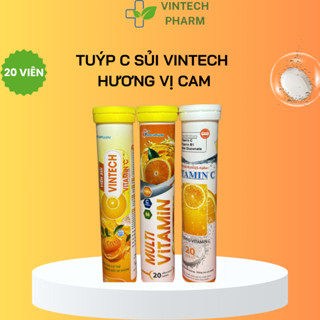  Viên Sủi Multivitamin Hỗ Trợ Tăng Cường Sức Đề Kháng hương cam nhiều mẫu - Tuýp 20 Viên 
