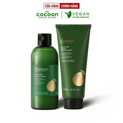 Combo dầu gội bưởi Pomelo Cocoon 310ml + Dầu xả bưởi Pomelo Cocoon 310ml thuần chay