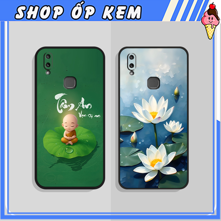 Ốp Điện Thoại Vivo Y11 ( Vivo 1906 ) Tâm an Vạn Sự An, Thư Pháp bình an