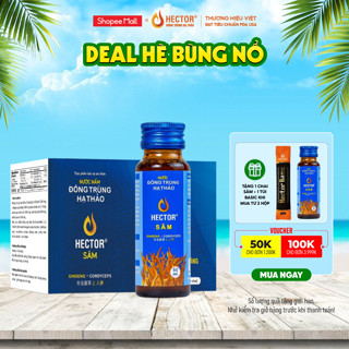 Nước đông trùng hạ thảo Hector Sâm (Hộp 10 lọ)
