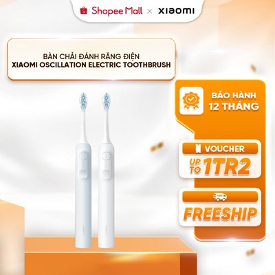 Bàn chải đánh răng điện Xiaomi Oscilliation Xanh/Trắng BHR9809GL/ BHR9814GL - Nhắc nhở thông minh - 3 chế độ hoạt động