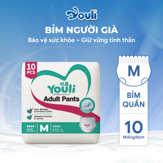 Tã quần Youli cho người già size M10/L10/XL10 - Nhập khẩu trực tiếp từ Trung Quốc