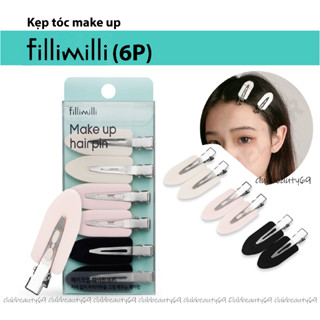 Set kẹp tóc mái Fillimilli Make up Hair Pin (6P)