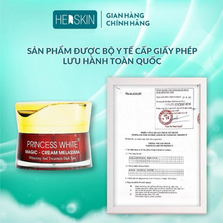    Tặng 2 nạ collagen   HỘP KEM NÁM TÀN NHANG PRINCESS WHITE 