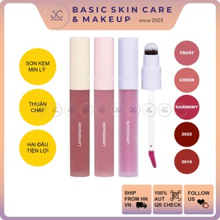  Son kem mịn lì thuần chay Lemonade Perfect Couple Lip 3.5g 