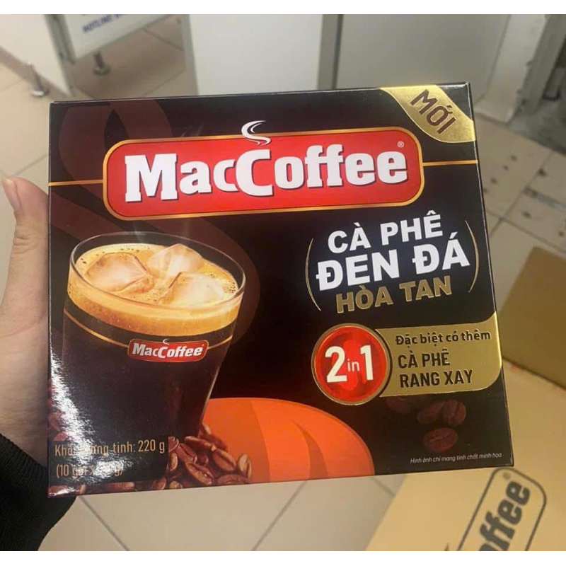CÀ PHÊ PHỐ ĐEN ĐÁ - MACCOFFEE ĐEN ĐÁ MỚI ( GÓI 22G)