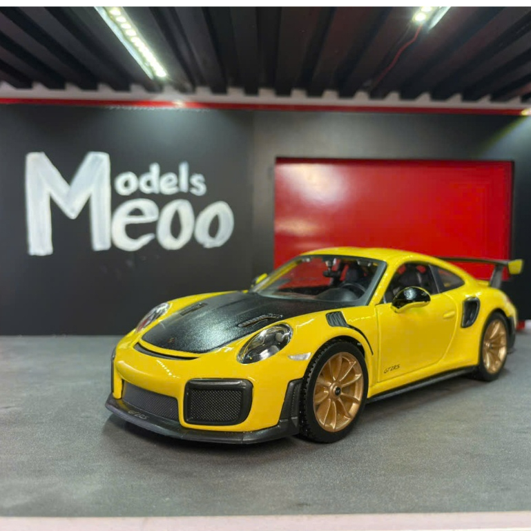 Mô hình 1: 24 Porschee 911 GT2 RS chuyên trang trí bộ sưu tập, làm quà tặng