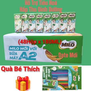 Sữa Mát Milo A2 (Combo 24hộp hoặc 1Thùng x 180ML) Không Lo Bị Nóng (DATE MỚI)