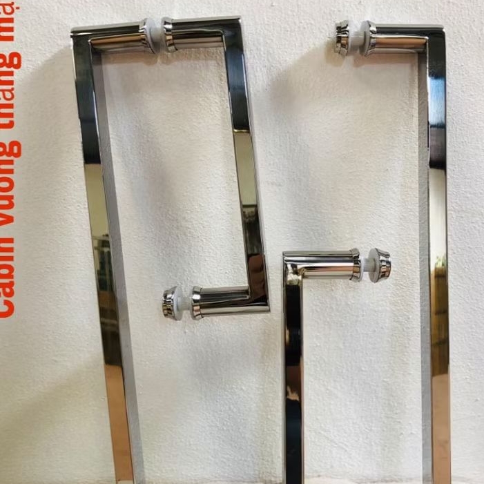 Tay nắm cabin phòng tắm kính inox sus 304