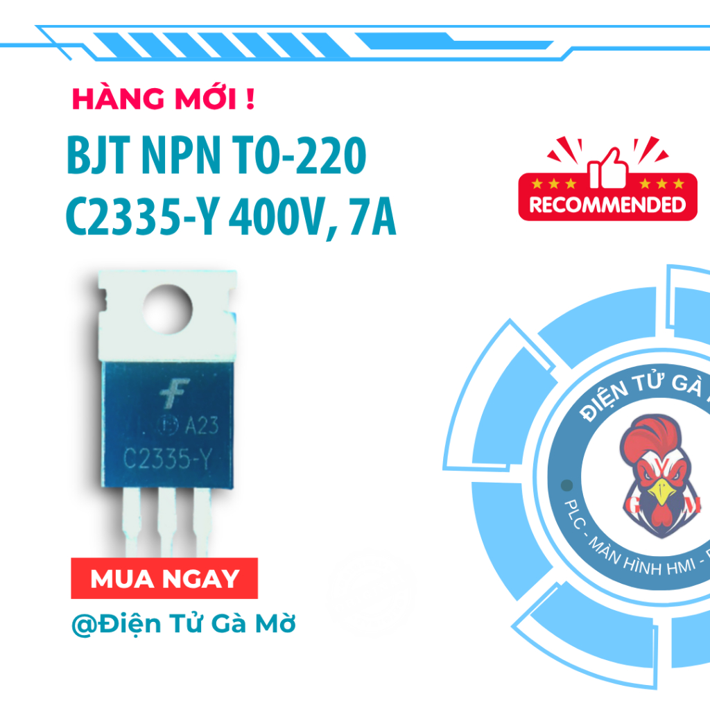 [1 CON] Transistor NPN Công Suất, C2335 400V, 7A TO-220 Mới Nhập Khẩu