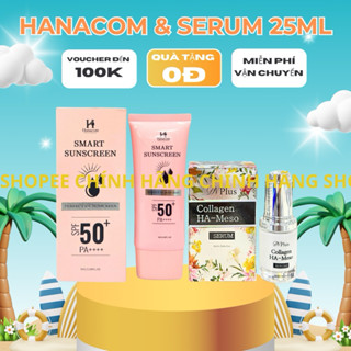 KEM CHỐNG NẮNG HANACOM + SERUM DN PLUS PHÙ HỢP VỚI MỌI LOẠI DA
