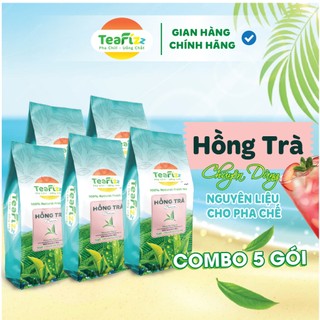Combo 5 Gói Hồng Trà Cao Cấp TeaFizz - Chuyên Pha Chế Hồng Trà Long Nhãn, Trà Sữa,  Cam Xí Muội
