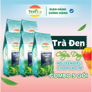 Combo 5 Gói Trà Đen Cao Cấp TeaFizz 2500g - Dùng Trong Pha Chế Trà Sữa Đậm Vị