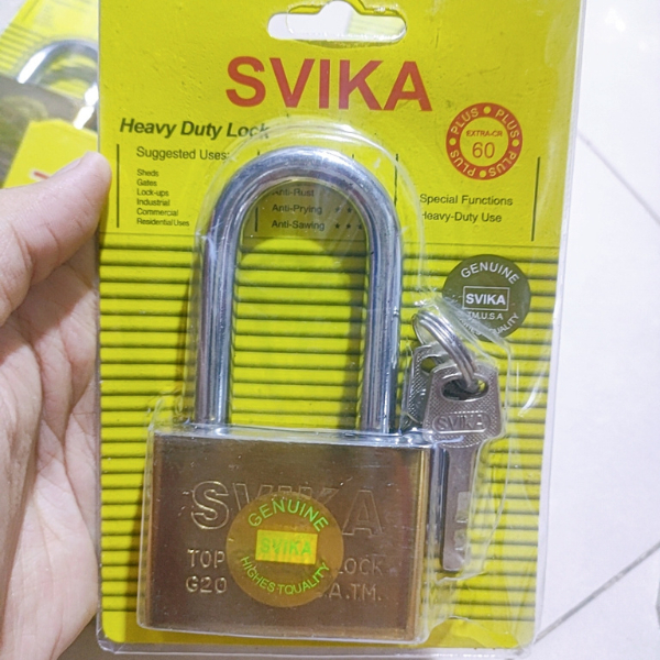 Ổ khoá SVIKA 12S càng dài 60mm (6F)