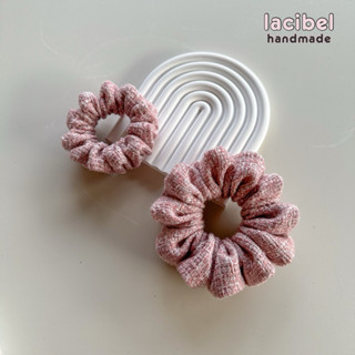 Cột tóc LACIBEL scrunchies vải tweed cao cấp, siêu to phồng