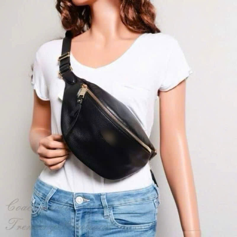 Túi bao tử nữ da thật C  Belt Bag