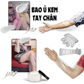 HCM100 Bao ủ tay, ủ chân Dài mặt nạ nilon ủ kem siêu dai trong suốt, chống nước