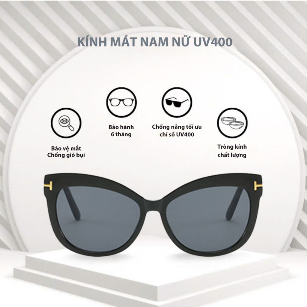 Mắt kính mát nữ gọng kính nhựa UV400 Jaliver Young SP - 2139