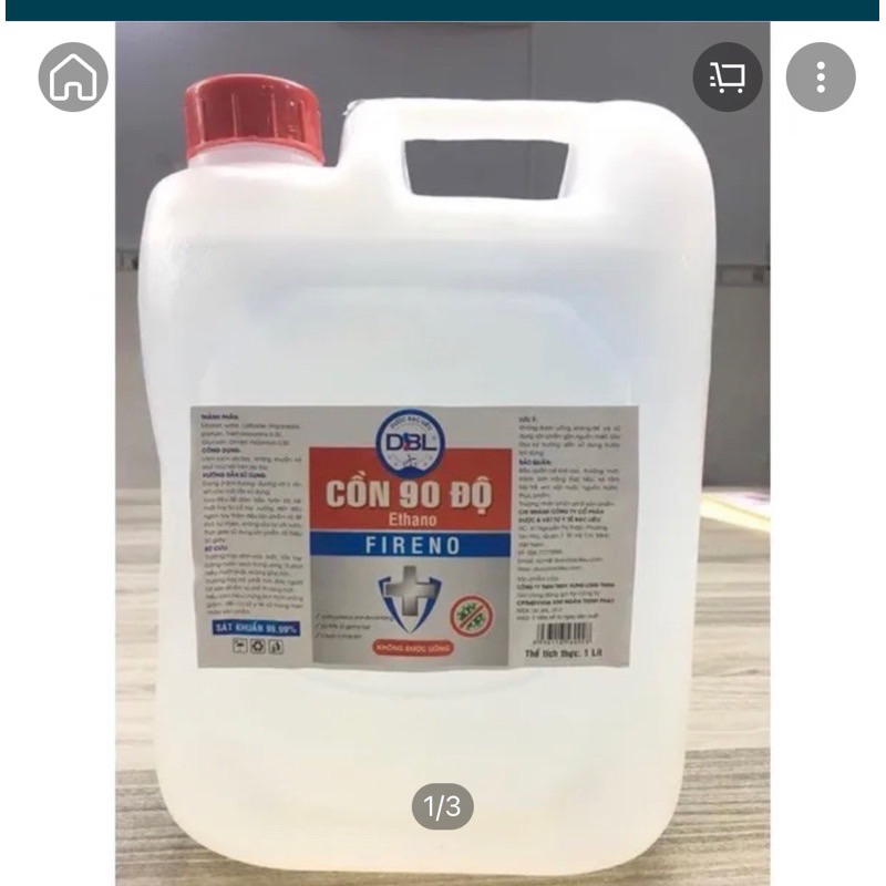 dung dịch rửa tay cồn y tế sát khuẩn 90 độ can 30 lít .