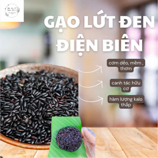 ( Đặc sản Điện Biên) Gạo Lứt Đen Điện Biên Organic 100% Hữu Cơ, Ăn Kiêng Eat Clean Thực Dưỡng Siêu Tiết Kiệm Ngon Loại 1