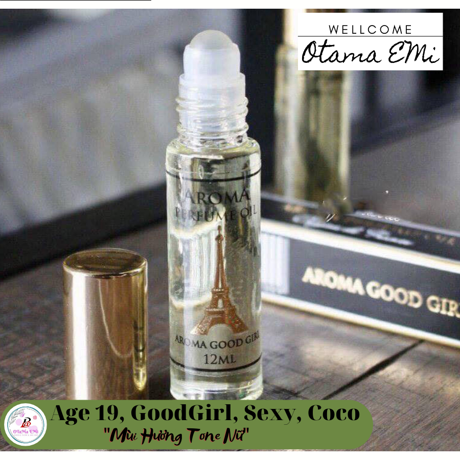 Nước hoa tinh dầu Dubai Aroma sỉ lẻ dạng lăn (chai 12ml) | tinh dầu dubai coco sexy goodgirl blue ch