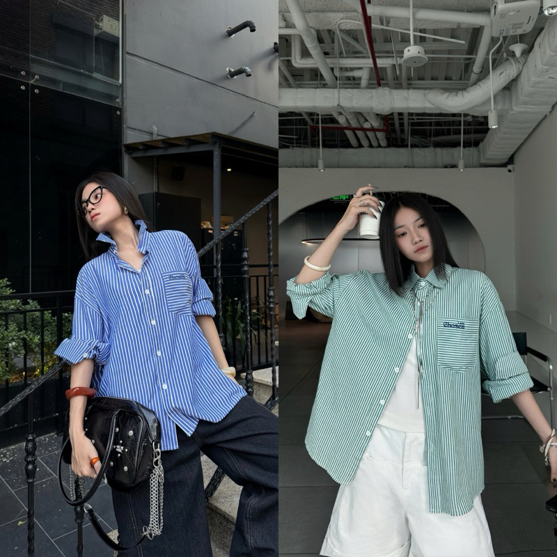 Áo Sơ Mi Tay Dài Form Boxy Fit CHOSEN I AM Local Brand Unisex Shirt - Chosen.Studio