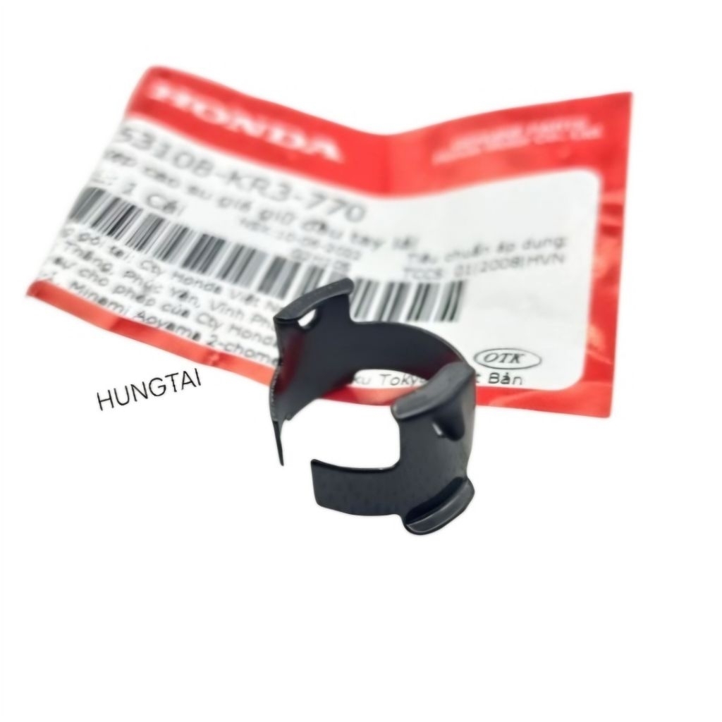 Kẹp cao su giá giữ lõi gù, bao tay lái DREAM, WAVE, FUTURE... zin 53108-KR3-770