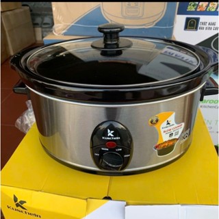 Nồi nấu chậm, nồi hầm chậm KUSCHELN 3,5l công suất 2000w hầm xươnv, khó cá, nấu cháo