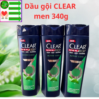dầu gội CLEAR men 340g  dành cho da đầu gàu ngứa