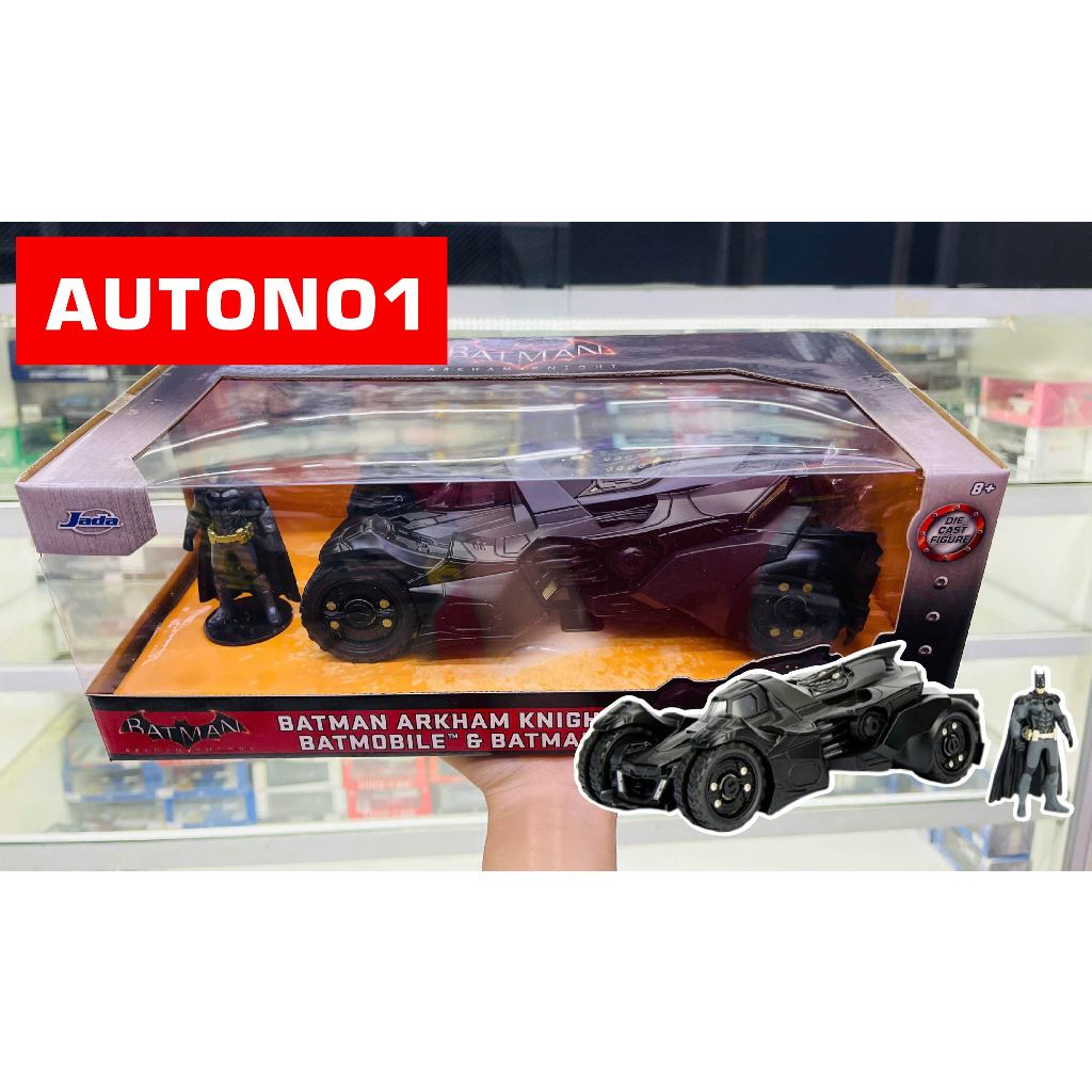 Mô hình xe Batman 2015 Arkham Knight Batmobile W/Batman Figure DC Comics tỉ lệ 1:24 Jada Toys 98037