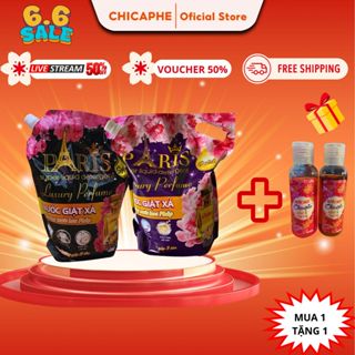COMBO 2 túi Nước giặt xả Paris hương hoa Pháp dạng túi, sạch sâu, thơm lâu, mềm vải, an toàn cho da