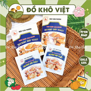 [SỈ 1 HỘP] Men nở (Men khô) làm bánh mì, pizza, bông lan Tuấn Phương chính hãng ( hộp 5 gói)