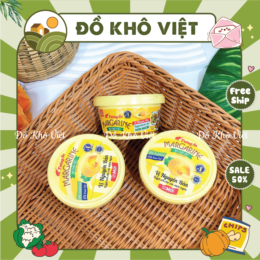 Bơ Thực Vật Margarine Tường An Vị Nguyên Bản ( Hộp 80g), Đồ Khô Việt