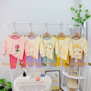 Com bo 3 bộ Quần áo bé gái - Bộ thun lạnh dài tay cho bé gái 5-15kg